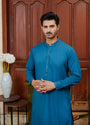 Ocean blue Shalwar Kameez for Men