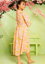 Peach orange Dress for Girl