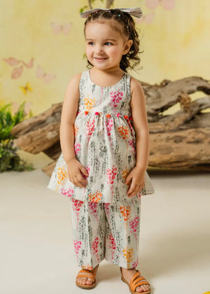 White Pishwas for Girl Newborn