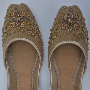 Camel brown Khussa for Women