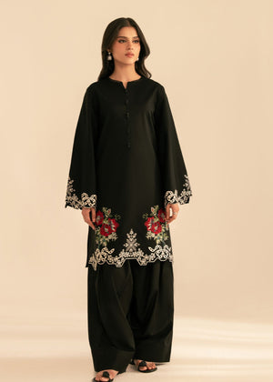 Black Kurta Set for Women