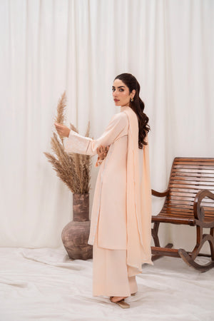 Peach orange Kurta Set for Women