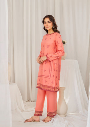 Coral orange Kurta Set for Women