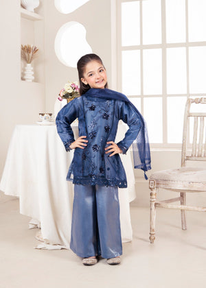 Dark blue Kurta Set for Girl