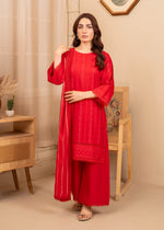 Red Kurta Set for Women