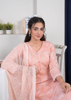 Peach Kurta Set for Women