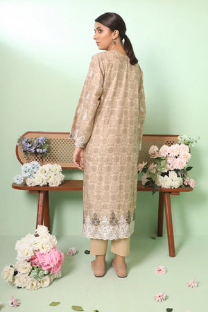 Peach orange Unstitched for Women