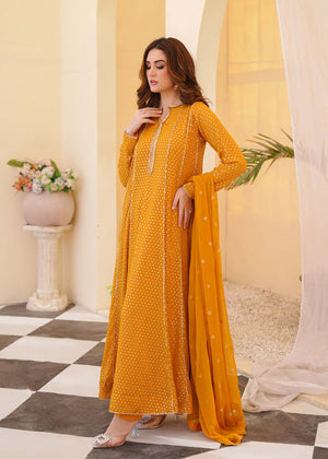 Mustard Anarkali for Women