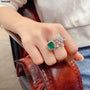 Emerald green Ring for Women