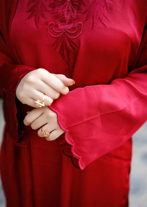 Blood red Kurta Set for Women