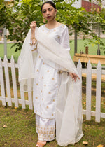 White Kurta Set for Women