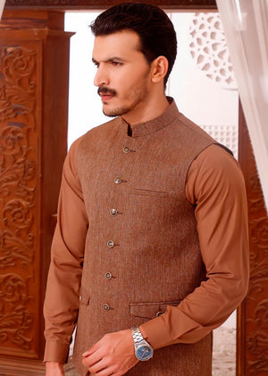 Brown Waistcoat for Men