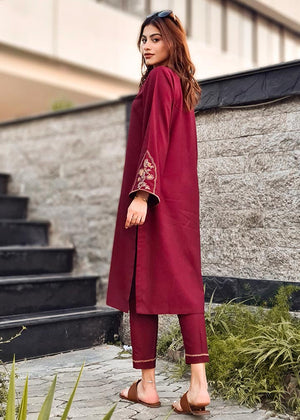 Maroon Kurta Set for Women