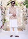 Baby pink Waistcoat for Men