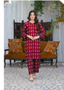 Maroon Kurta Set for Women