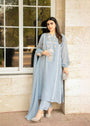 Duck egg grey Kurta Set for Women
