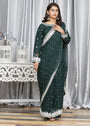 Dark green Saree for Women