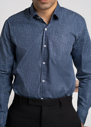 Yale blue Casual Shirt for Men