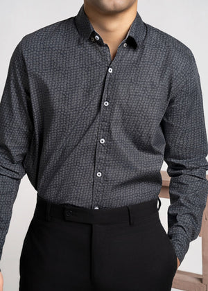 Charcoal black Casual Shirt for Men