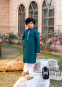Teal Kurta for Boy