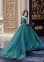 Forest green Frock for Girl