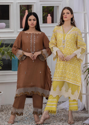 Lemon Kurta Set for Women