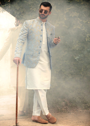 Grey Prince Coat for Men
