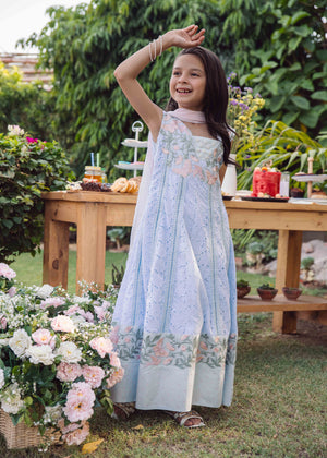 Light blue Anarkali for Girl
