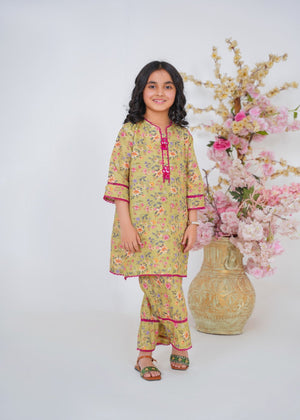 Olive green Co Ord Sets for Girl