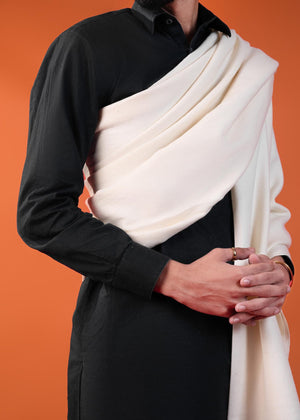 White Shawl for Men