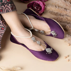 Purple Khussa for Women