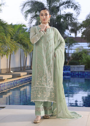 Olive green Unstitched for Women