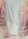Powder blue Unstitched for Women