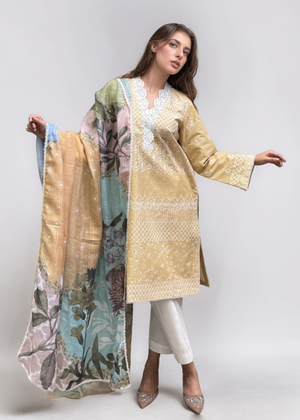 Mellow yellow Kurta Set for Women