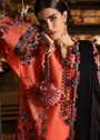 Coral orange Unstitched for Women