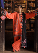 Coral orange Unstitched for Women