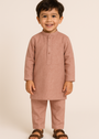 Camel brown Kurta Set for Boy