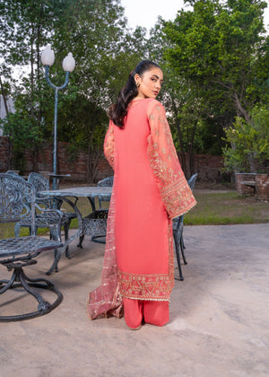 Coral pink Kurta Set for Women
