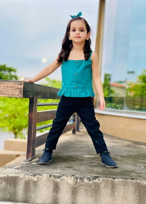 Sea green Top for Girl