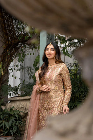 Peach pink Sharara for Women
