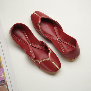Maroon Khussa for Women
