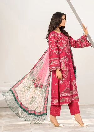Gul-e-Lala | 3 PC Lawn | Unstitched - Ayshma