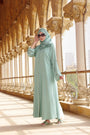 Pastel green Abaya for Women