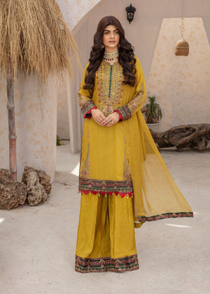 Mustard Kurta Set for Women