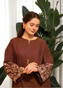 Chocolate brown Kurta Set for Women