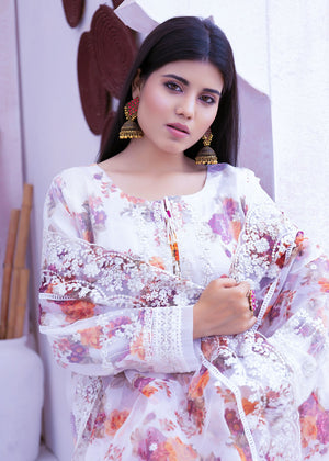 White Kurta Set for Women