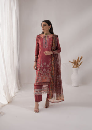 Maroon Unstitched for Women