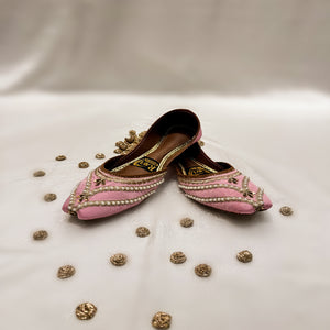 Baby pink Khussa for Women