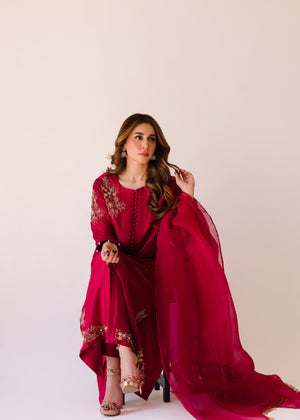 Magenta Kurta Set for Women