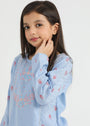 Sky blue Sharara for Girl